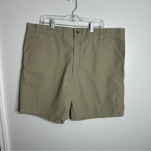 Men’s Carhartt Size 44 Brown Cotton Carpenter Work‎ Shorts 8” Inseam